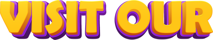 VISIT OUR 3D Creative Text Stiker PNG